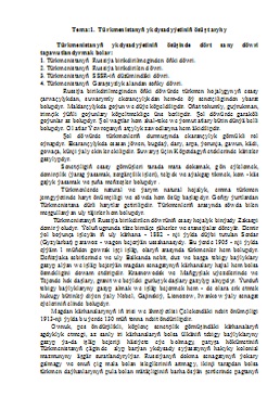 Türkmenistanyň durmuş–ykdysady ösüşiniň döwlet kadalaşdyrylyşy (Leksiýa)
